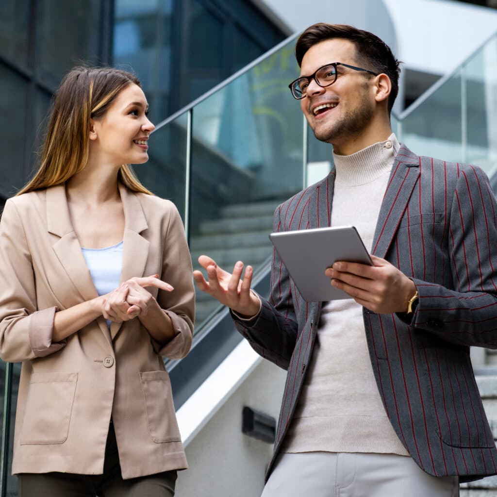 Successful business colleagues